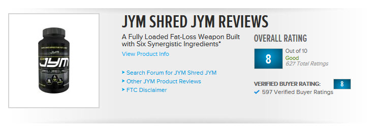 shred jym results